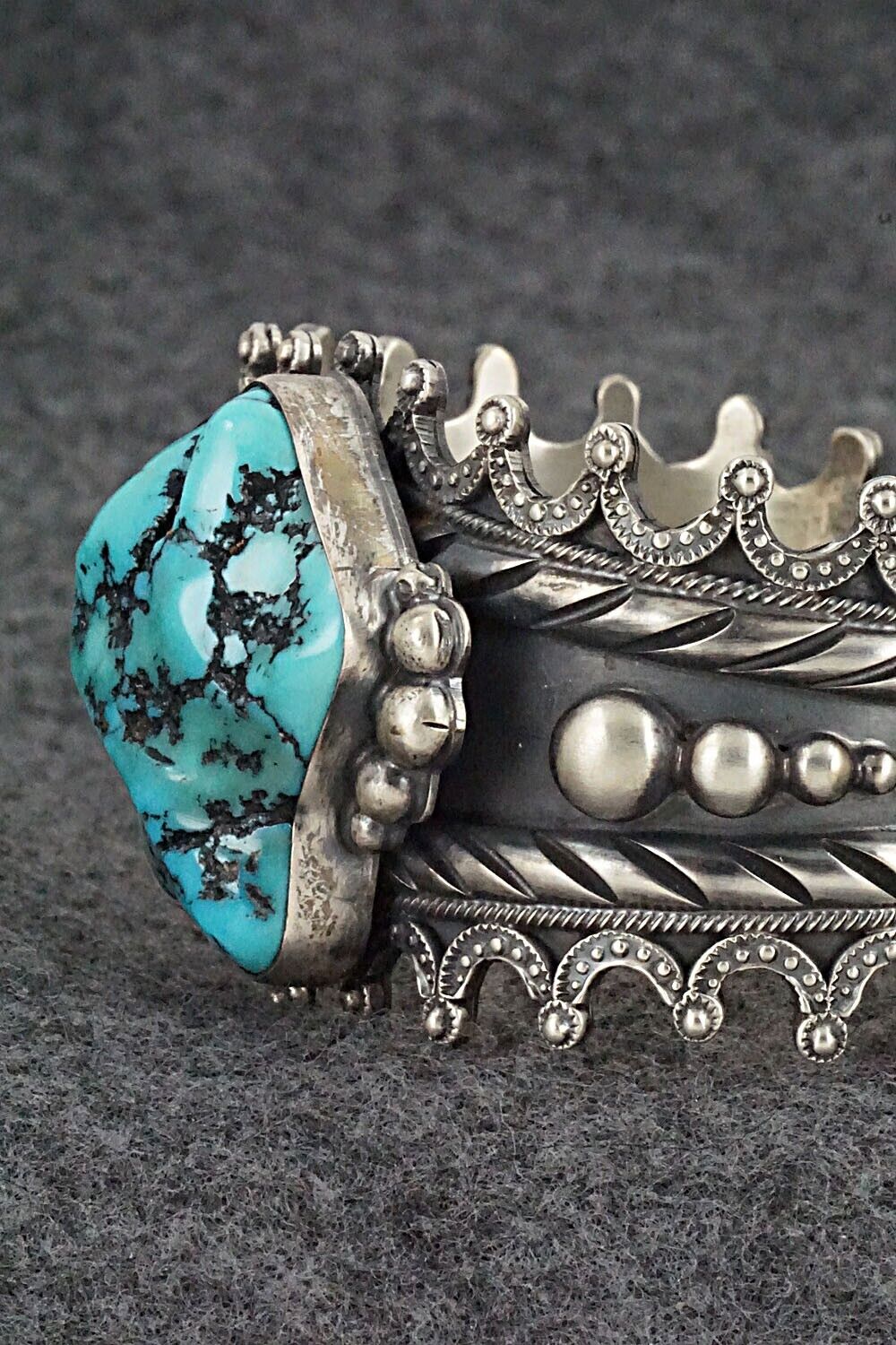 Turquoise and Sterling Silver Bracelet - Wallace Yazzie Jr.