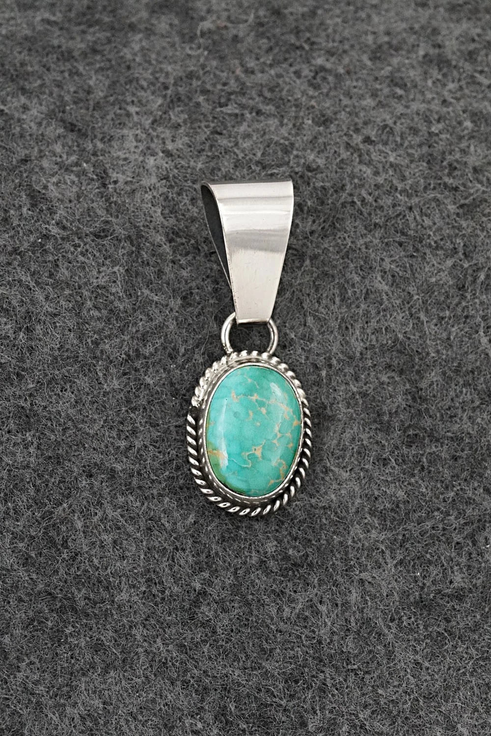 Turquoise & Sterling Silver Pendant - Rosemary Saunders