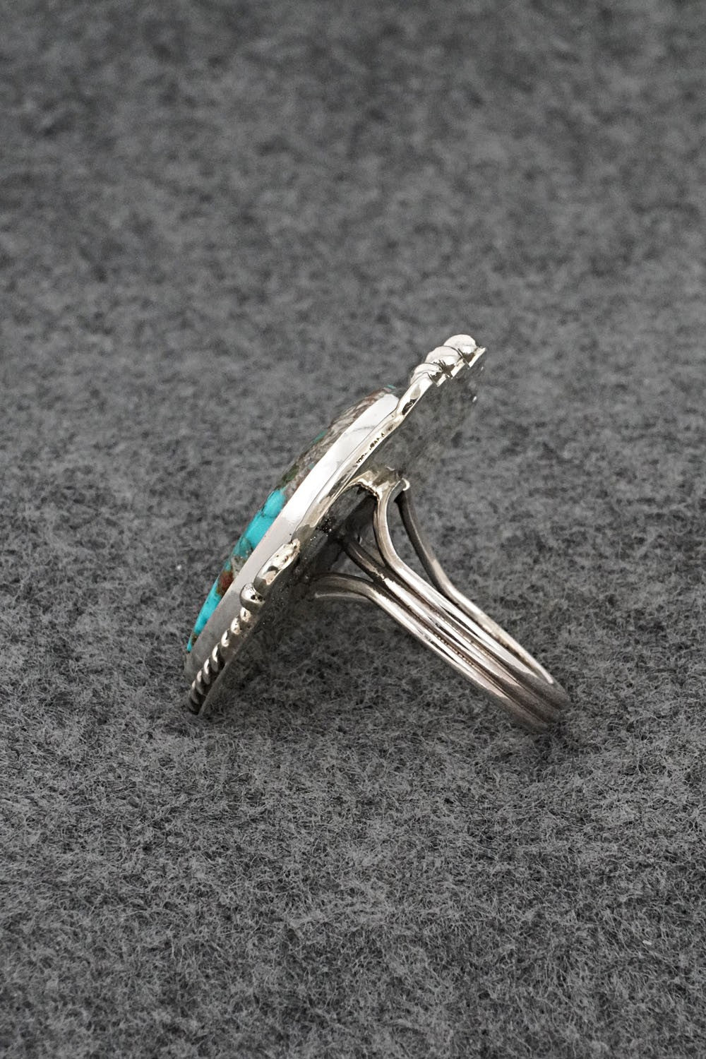 Turquoise & Sterling Silver Ring - Rena Begay - Size 9