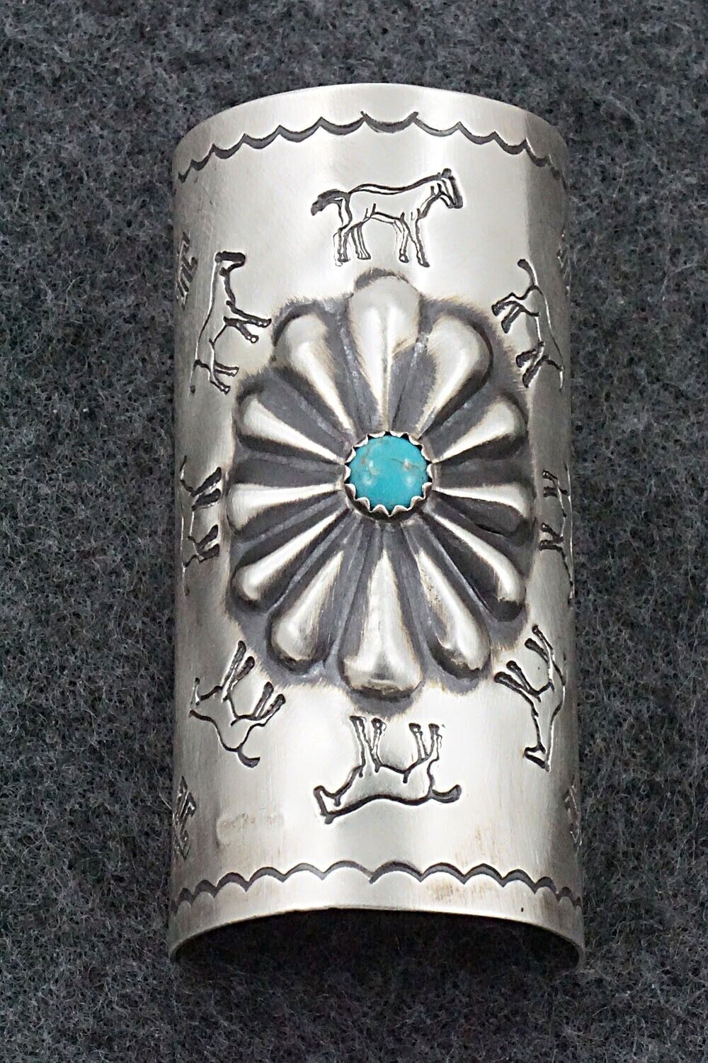 Turquoise & Sterling Silver Hair Pin - Arlene Soce