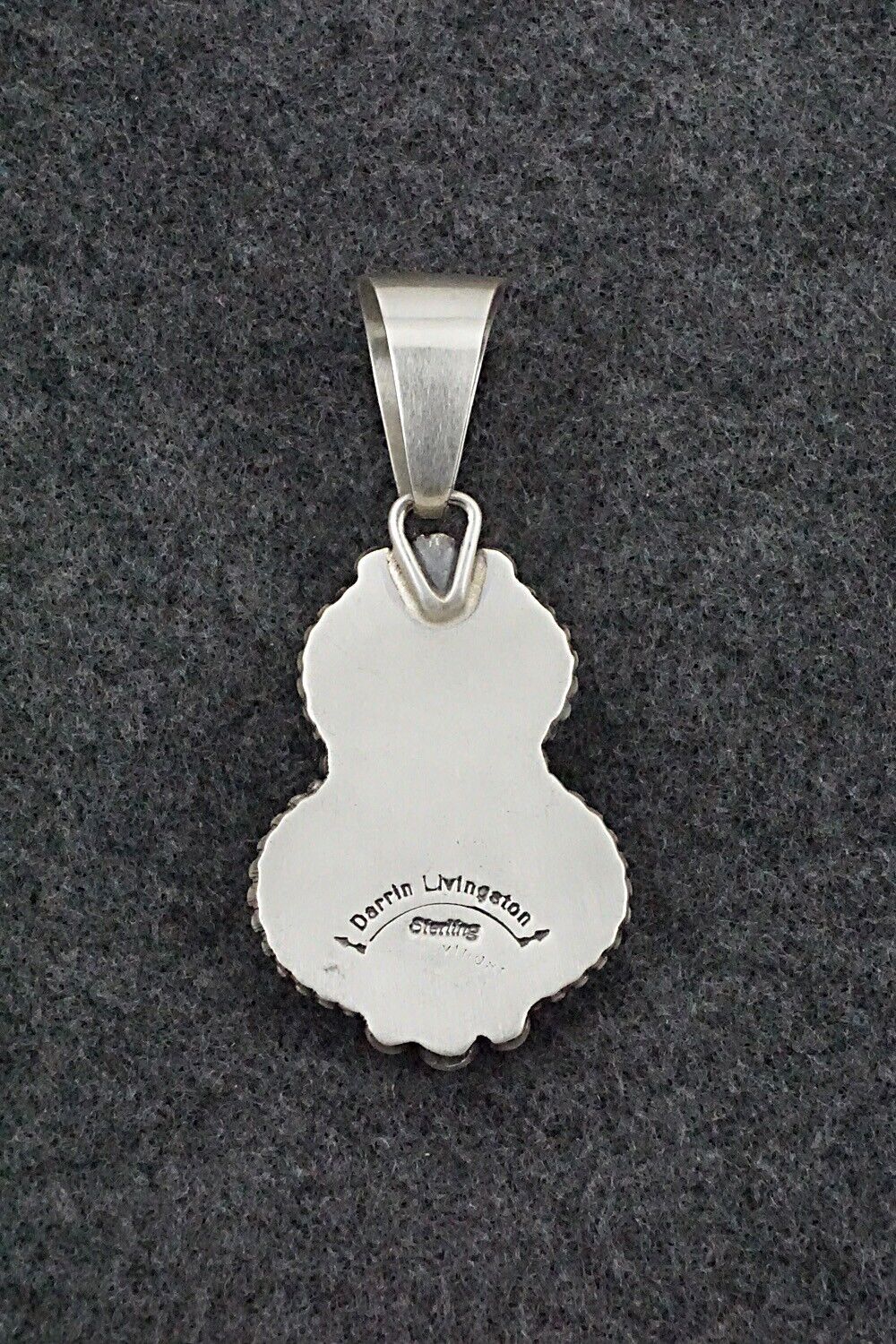 Turquoise & Sterling Silver Pendant - Darrin Livingston