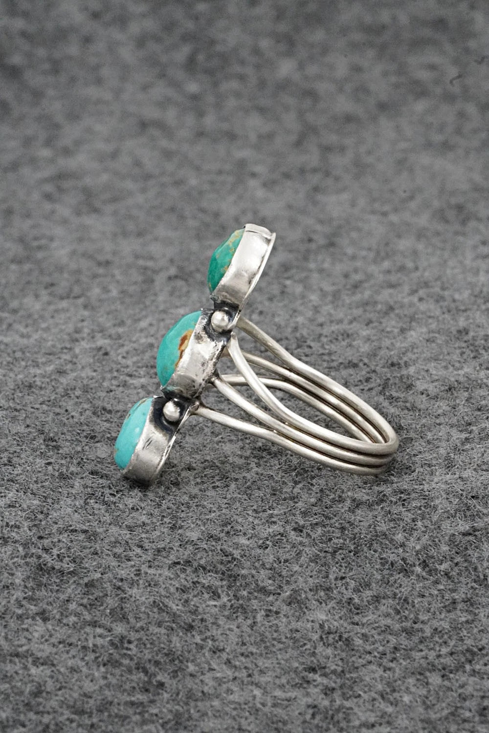Turquoise & Sterling Silver Ring - Verley Betone - Size 10.5