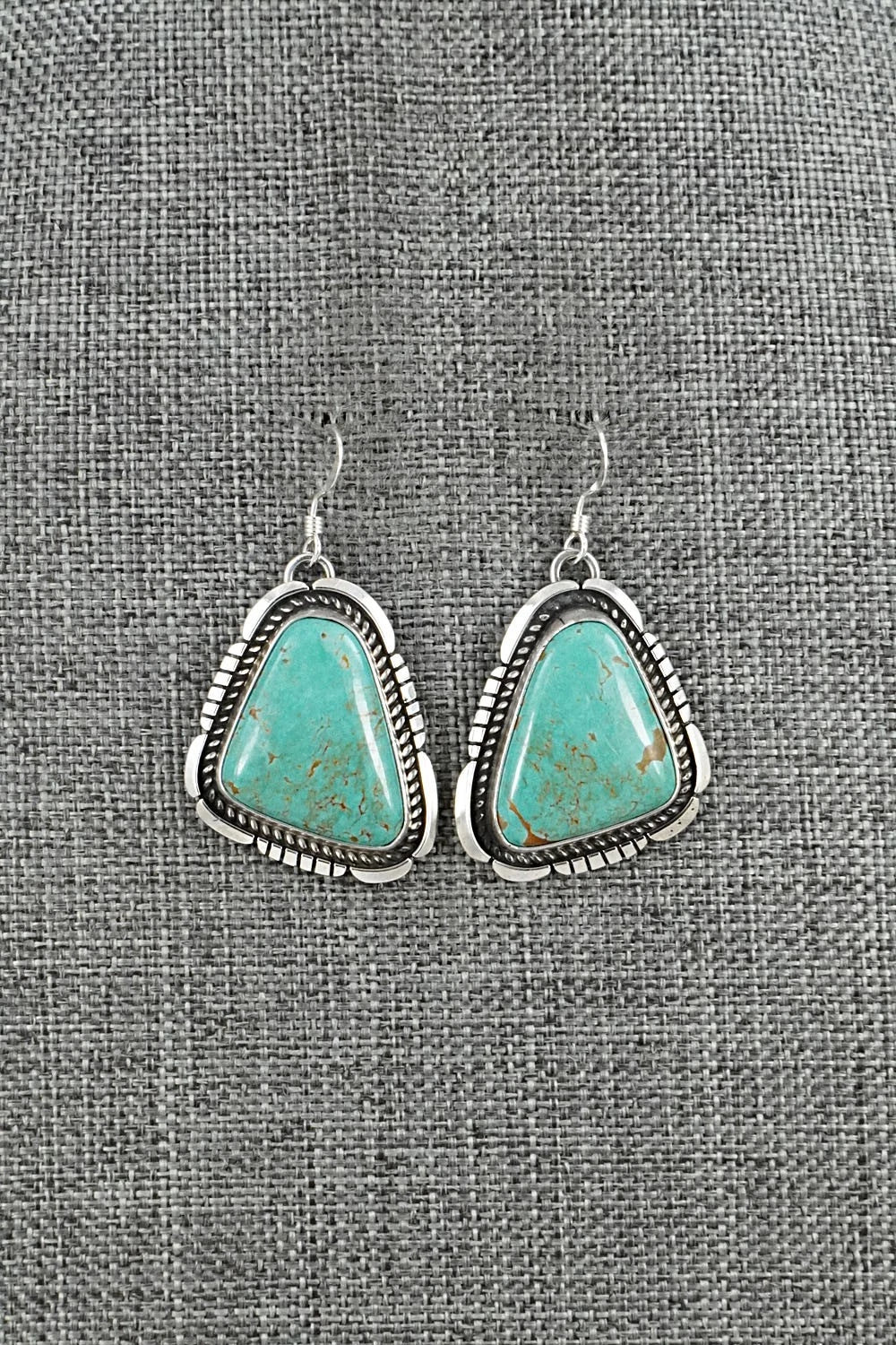 Turquoise & Sterling Silver Earrings - Irene Kee