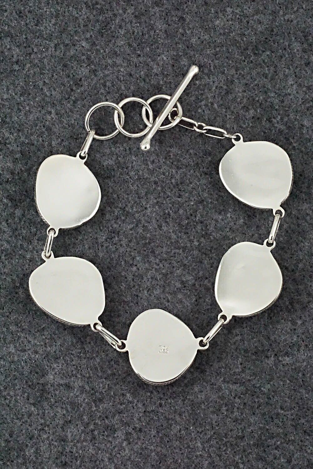 Turquoise & Sterling Silver Link Bracelet - Sheena Jack