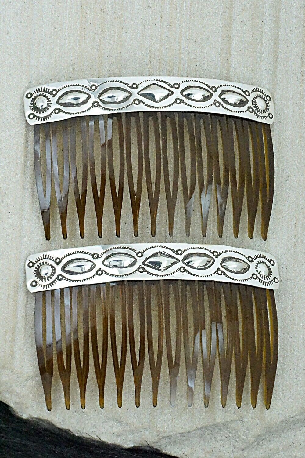 Sterling Silver Hair Combs - Jennie Blackgoat