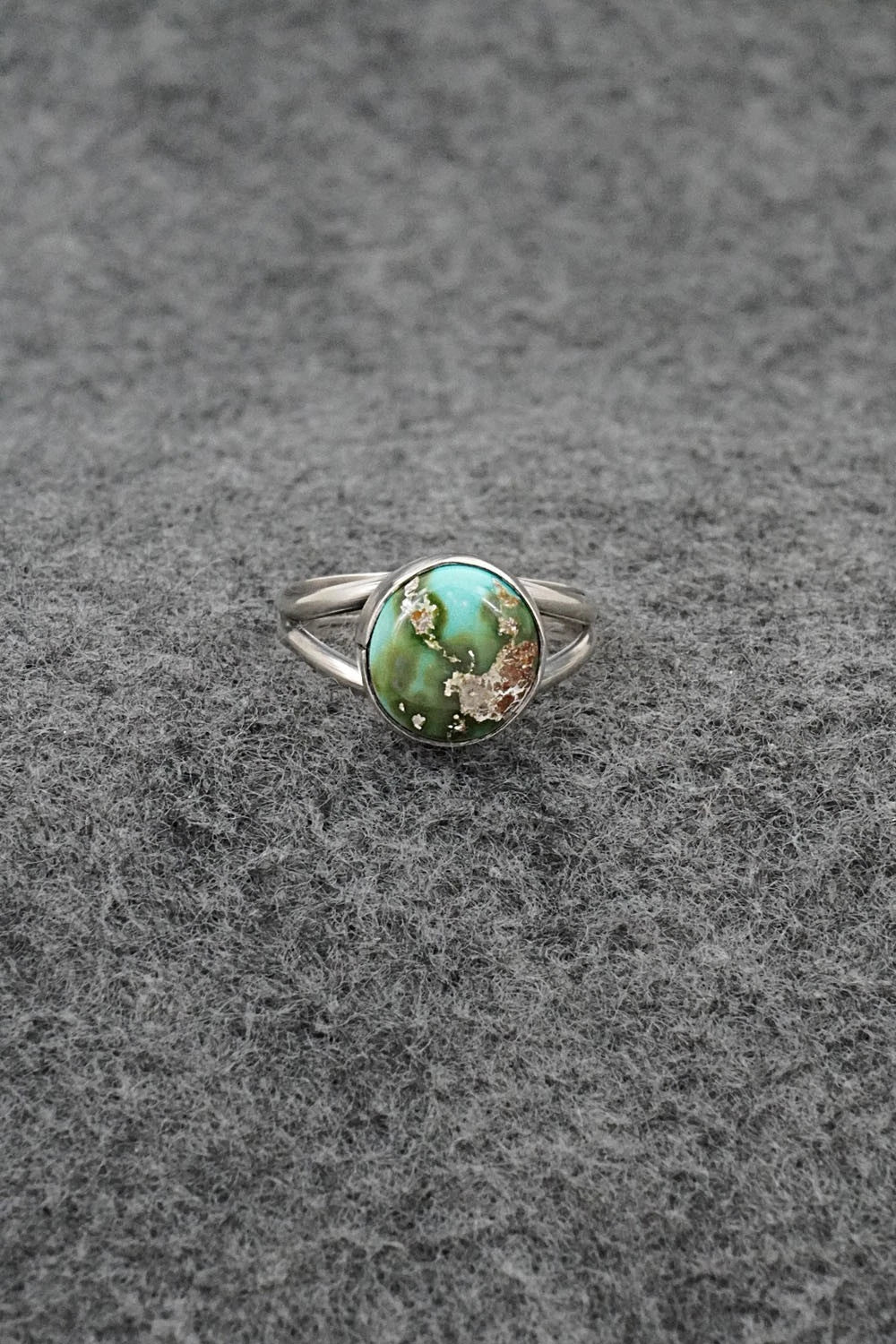 Turquoise & Sterling Silver Ring - Rosemary Saunders - Size 5