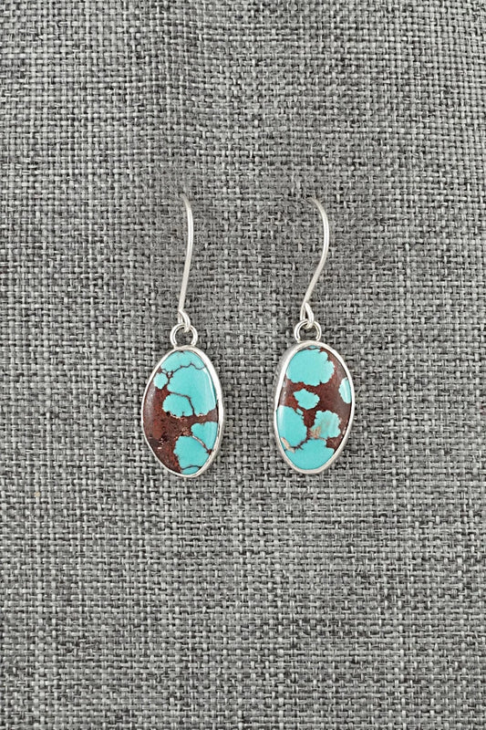 Turquoise & Sterling Silver Earrings - Eugene Gruber