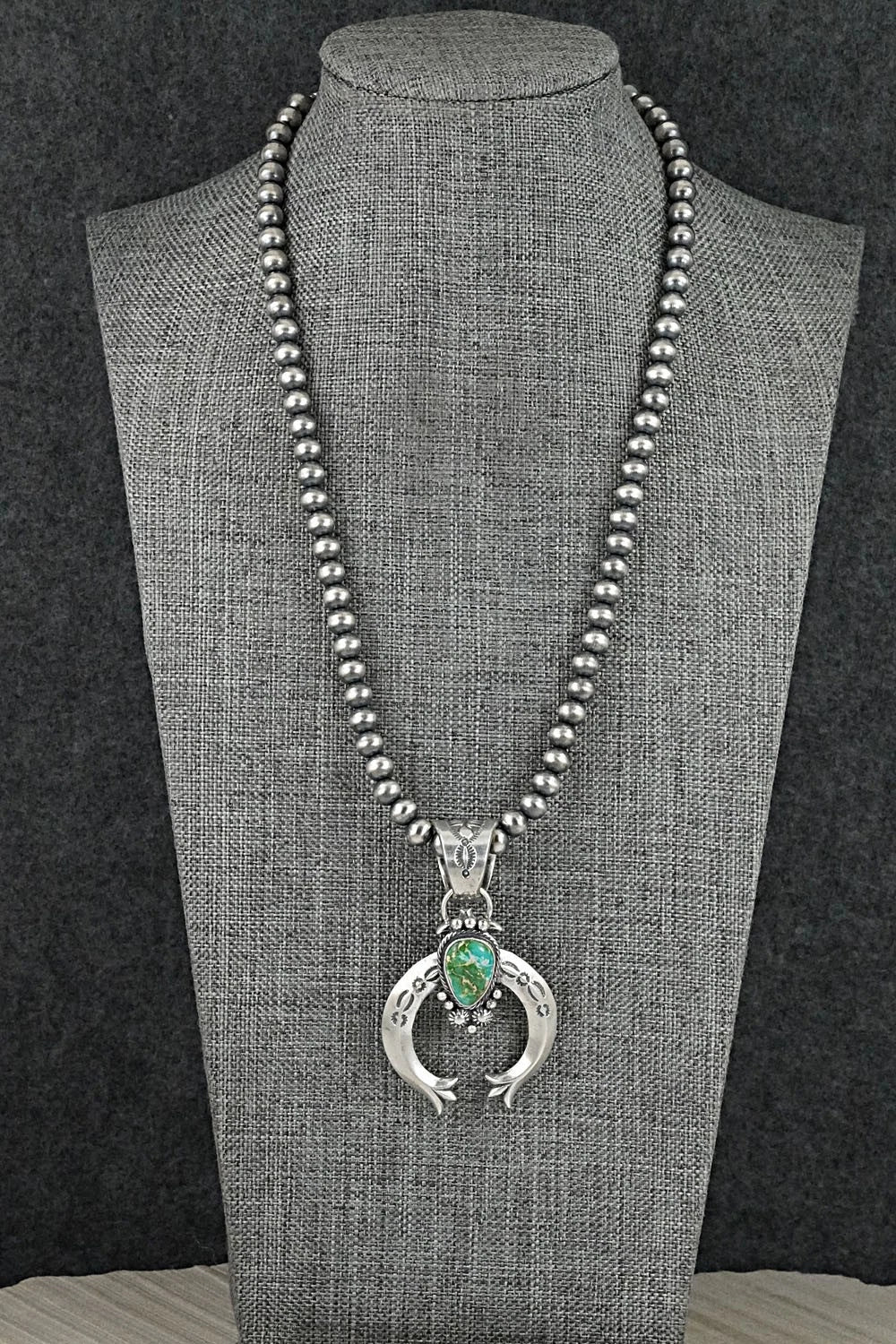 Turquoise & Sterling Silver Necklace - Samuel Yellowhair