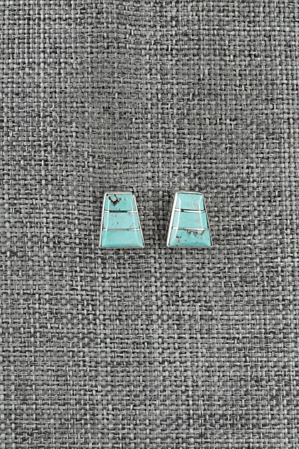 Turquoise and Sterling Silver Earrings - Michelle Haloo