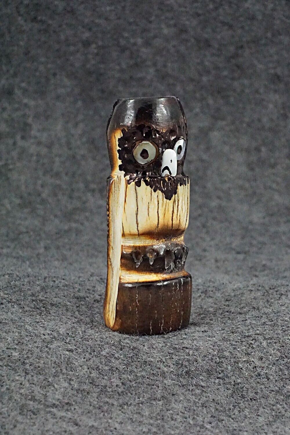 Owl Zuni Fetish Carving - Craig Haloo