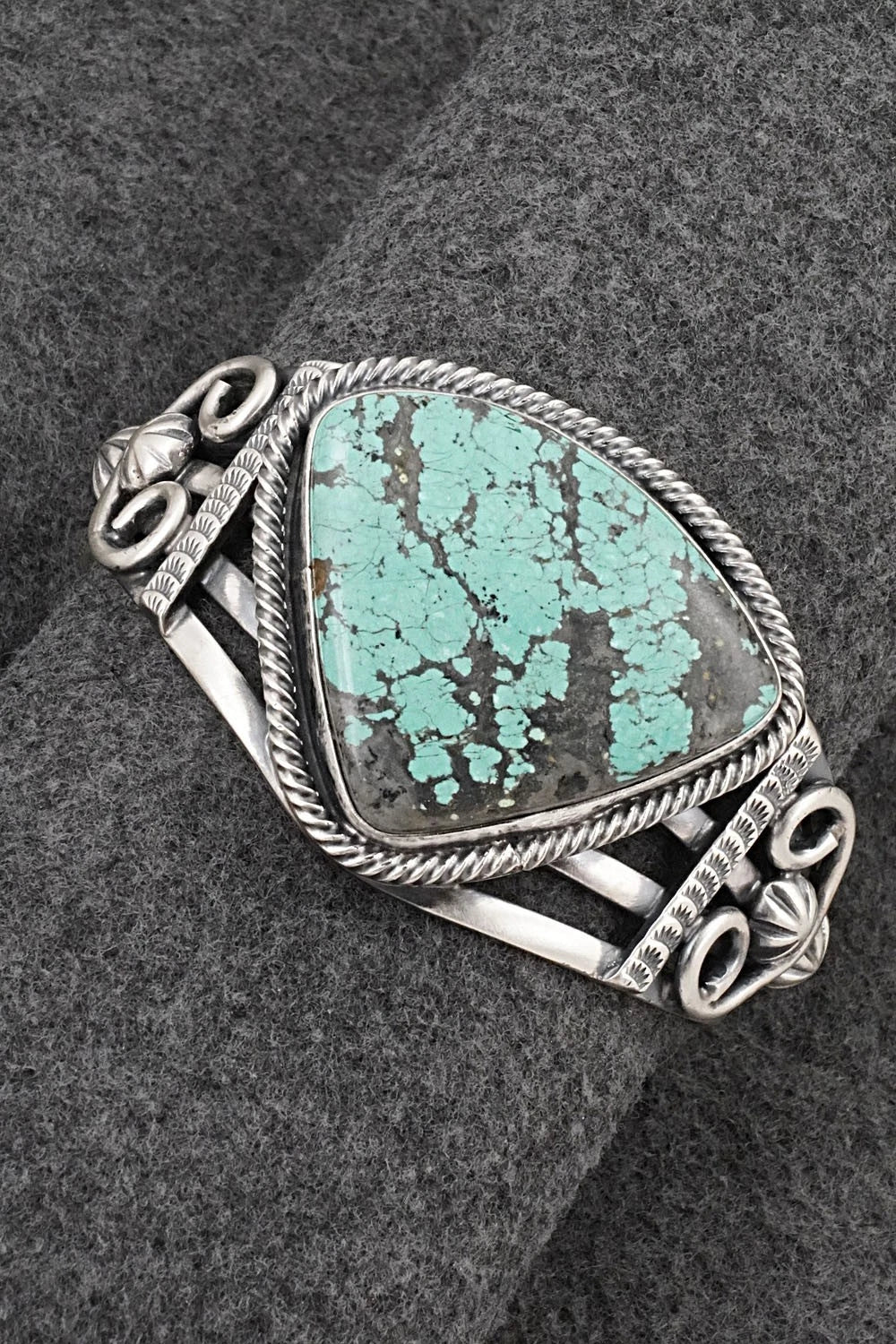 Turquoise & Sterling Silver Bracelet - Bobby Johnson