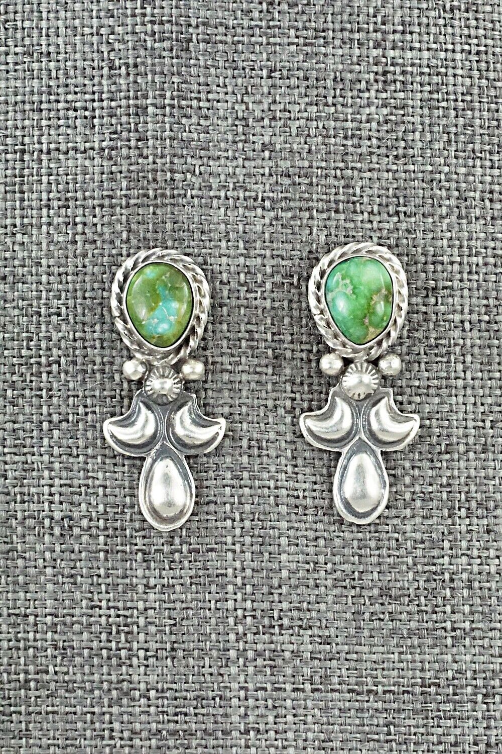 Turquoise & Sterling Silver Squash Blossom Set - Paige Gordon