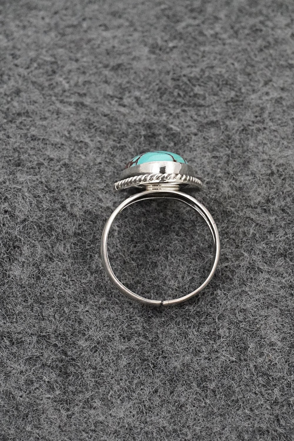 Turquoise & Sterling Silver Ring - Eugene Gruber - Size 6