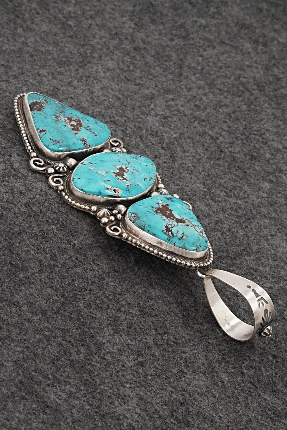 Turquoise & Sterling Silver Pendant - Kathleen Livingston