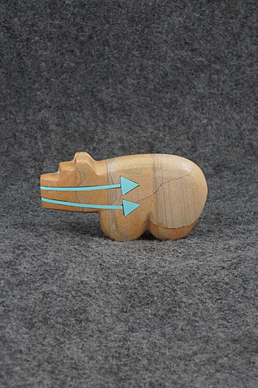 Bear Zuni Fetish Carving - Bernard Laiwakete