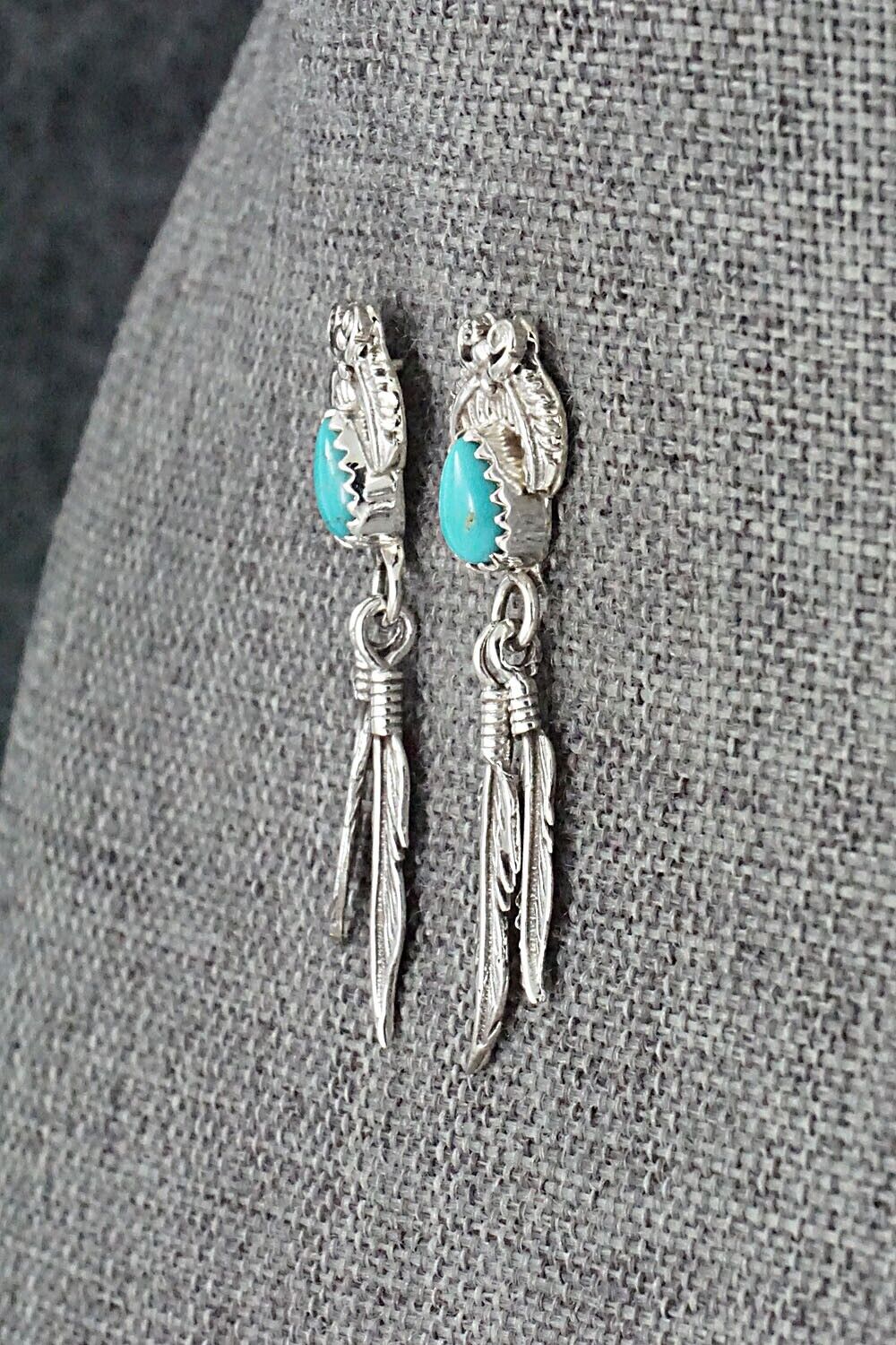 Turquoise and Sterling Silver Earrings - Sharon McCarthy