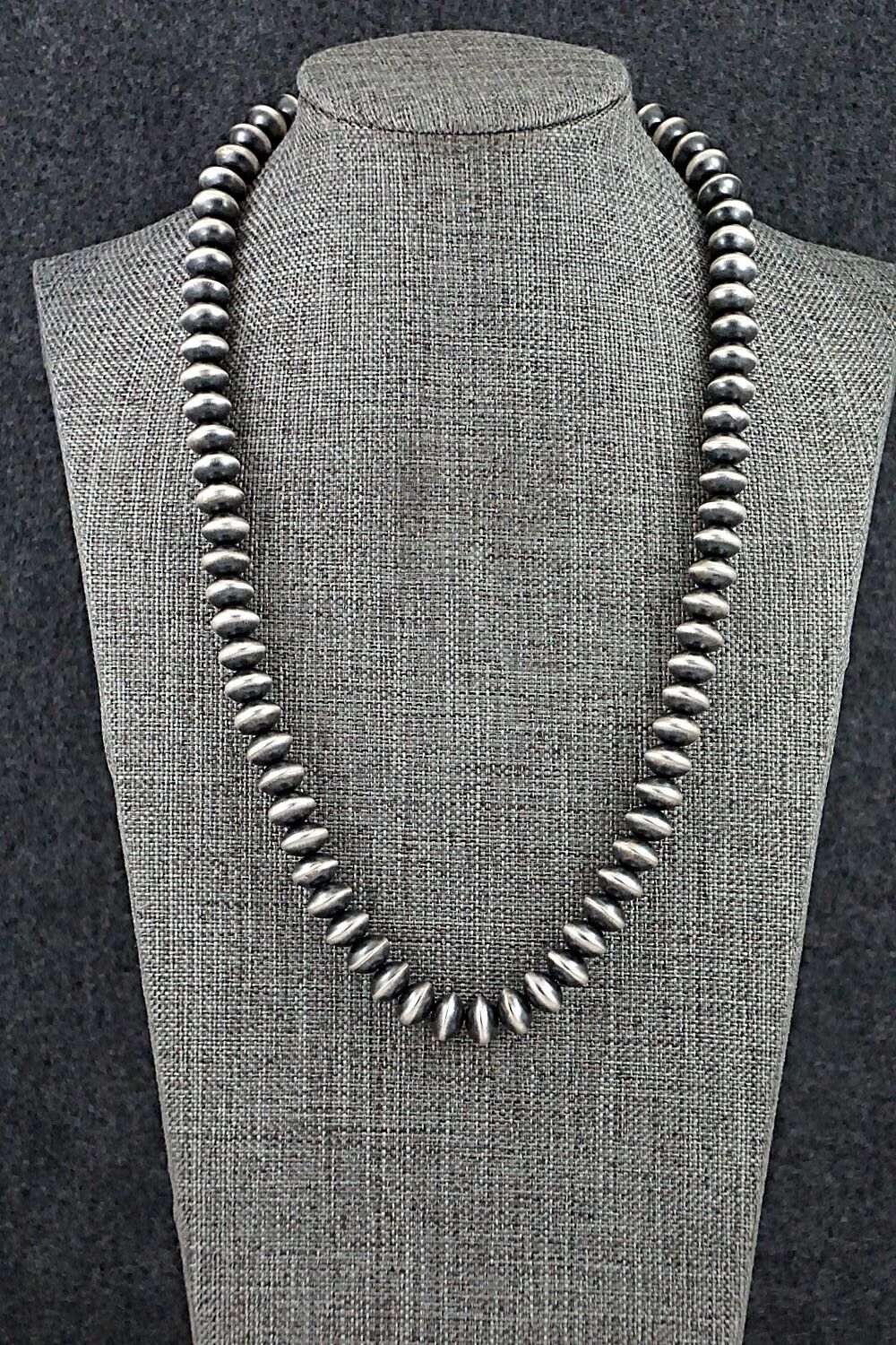 Sterling Silver Navajo Pearl Necklace 20" - Telisha Haley