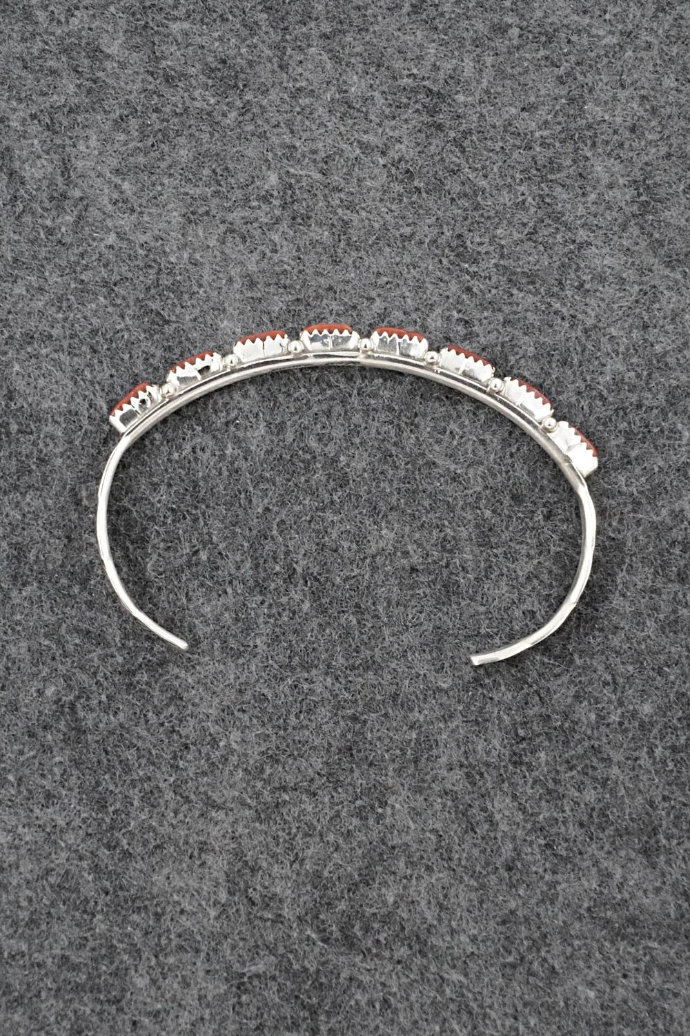 Coral & Sterling Silver Bracelet - Murray Hannaweeka