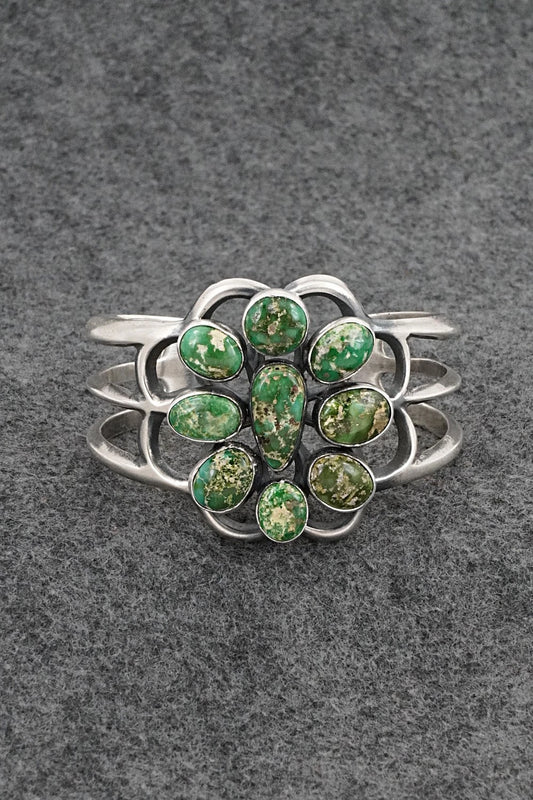 Turquoise & Sterling Silver Bracelet - Eugene Gruber
