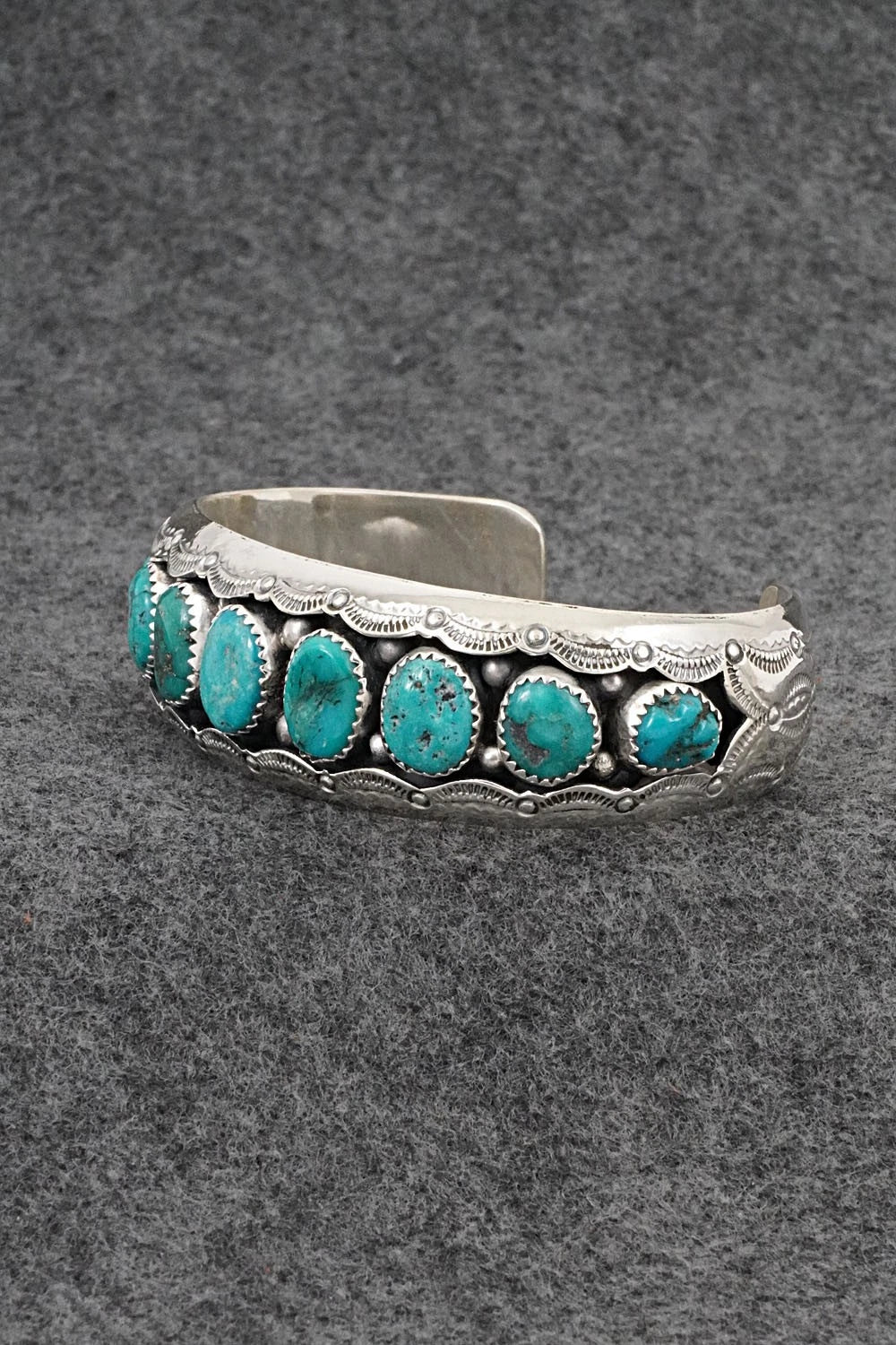 Turquoise & Sterling Silver Bracelet - Wilbert Muskett Sr.