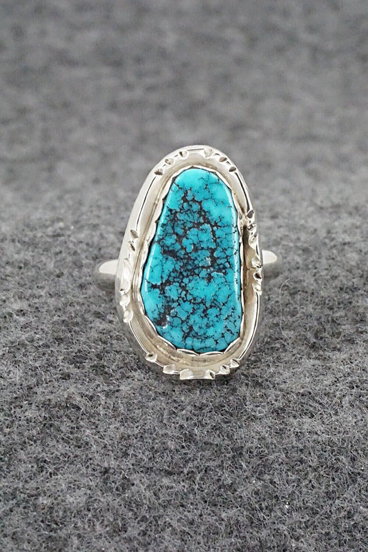 Turquoise & Sterling Silver Ring - Jeff Lucio - Size 7.25