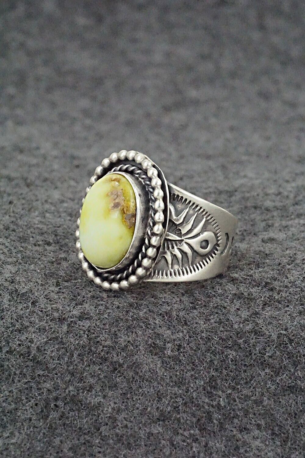 Variscite & Sterling Silver Ring - Samuel Yellowhair - Size 7