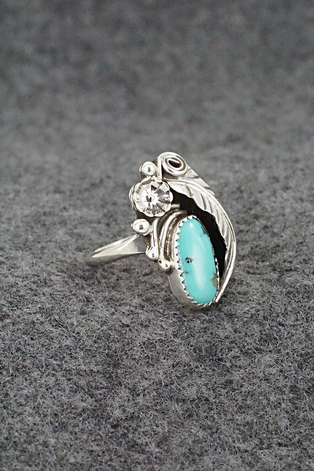 Turquoise & Sterling Silver Ring - Helena Martinez - Size 6.5