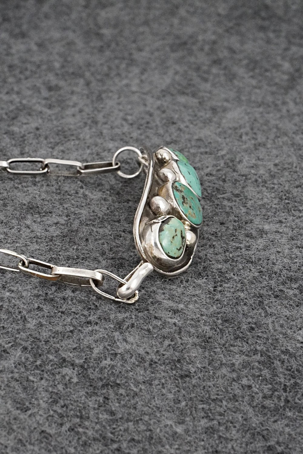 Turquoise & Sterling Silver Bracelet - Priscilla Reeder