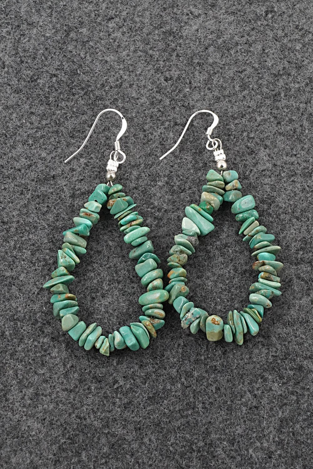 Turquoise & Sterling Silver Earrings - Doreen Jake