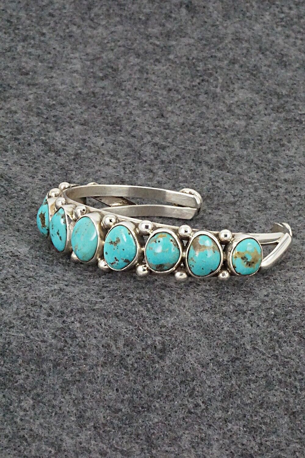 Turquoise & Sterling Silver Bracelet - Priscilla Reeder