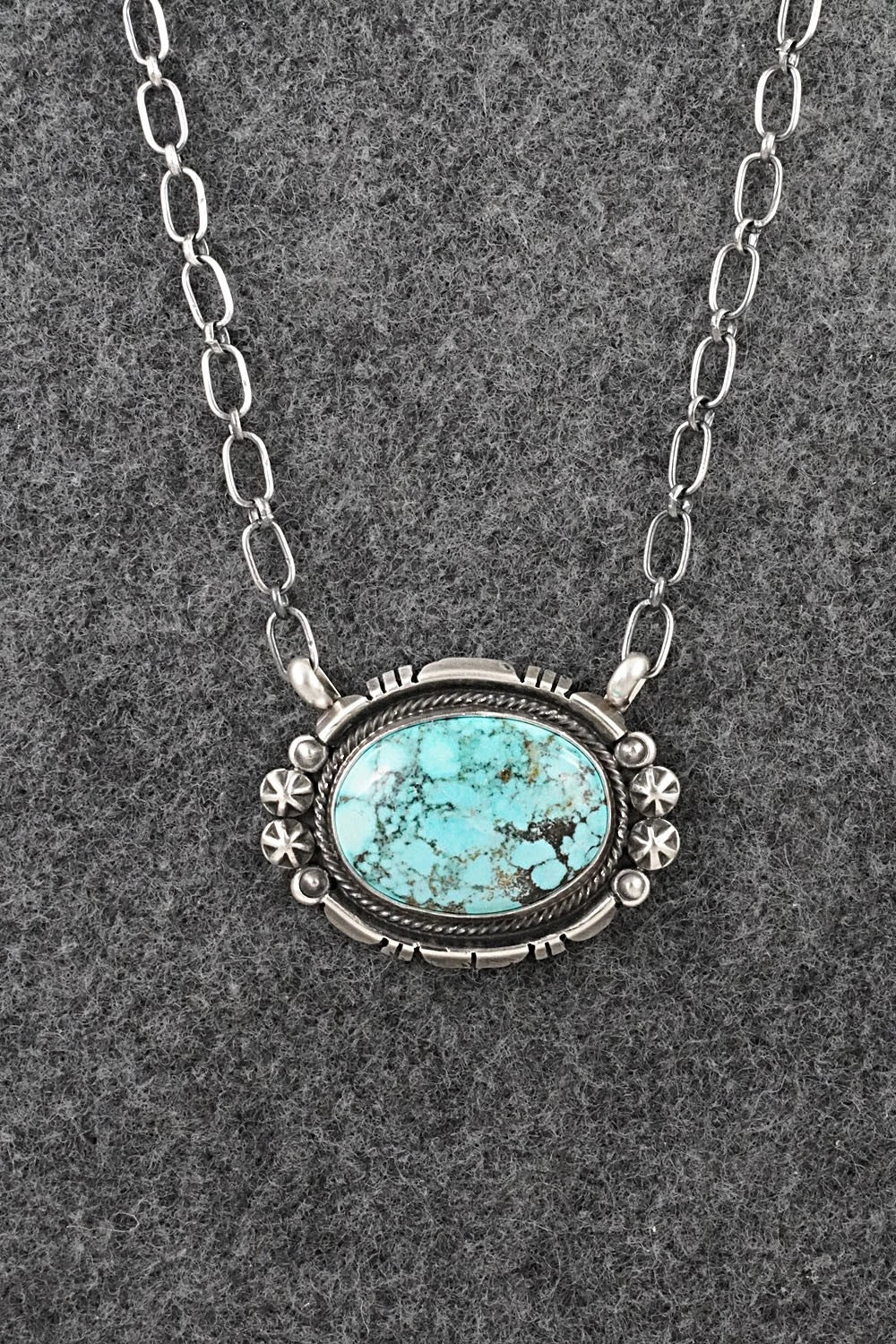 Turquoise & Sterling Silver Necklace - Marita Benally