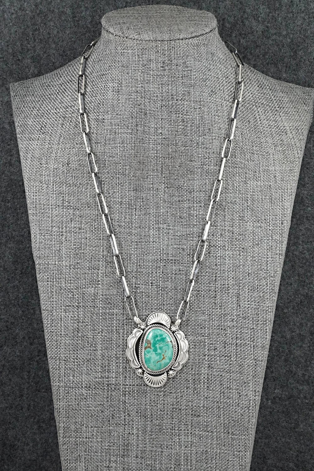 Turquoise & Sterling Silver Necklace - Randy Boyd