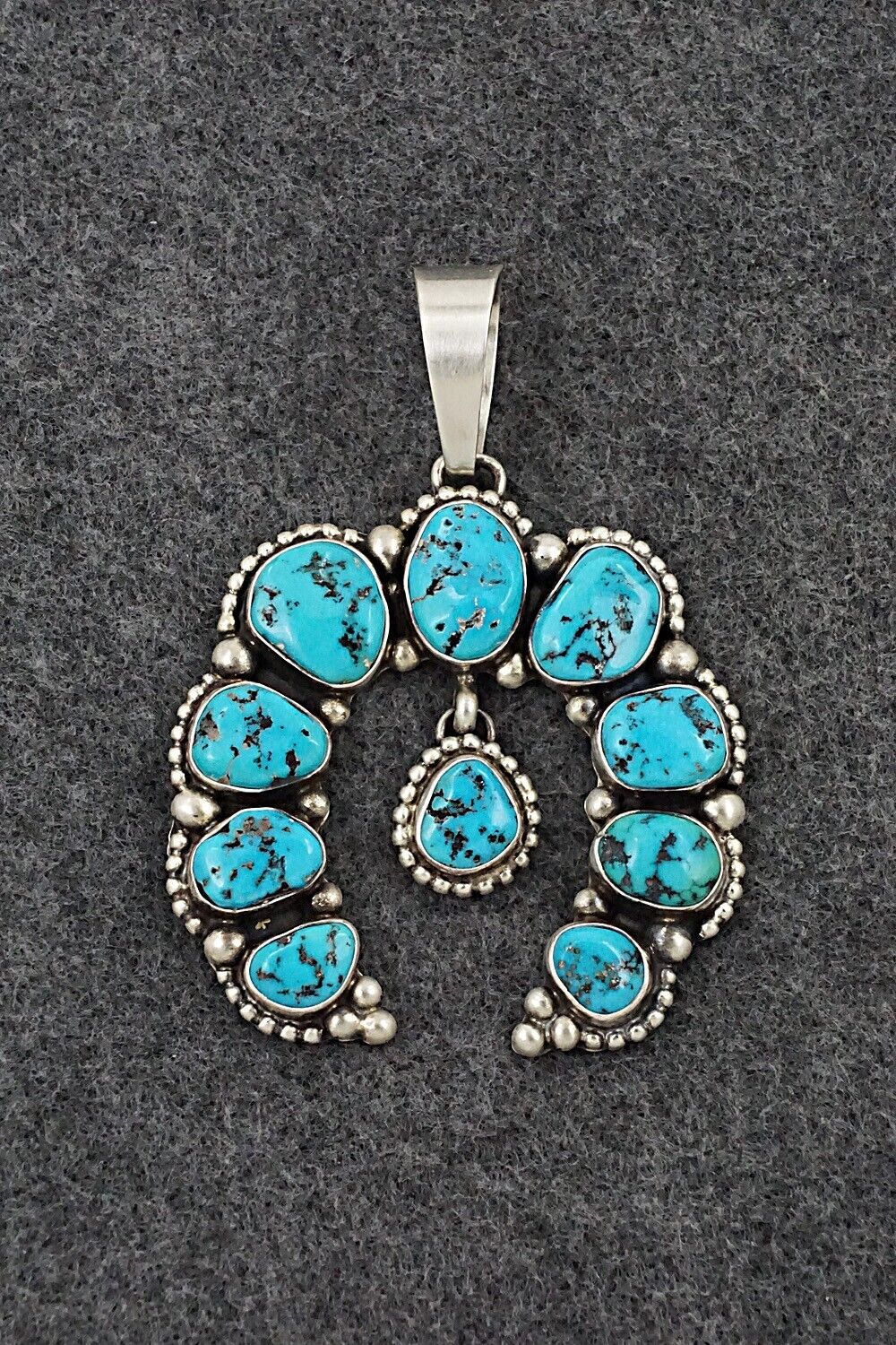 Turquoise & Sterling Silver Pendant - Kathleen Livingston