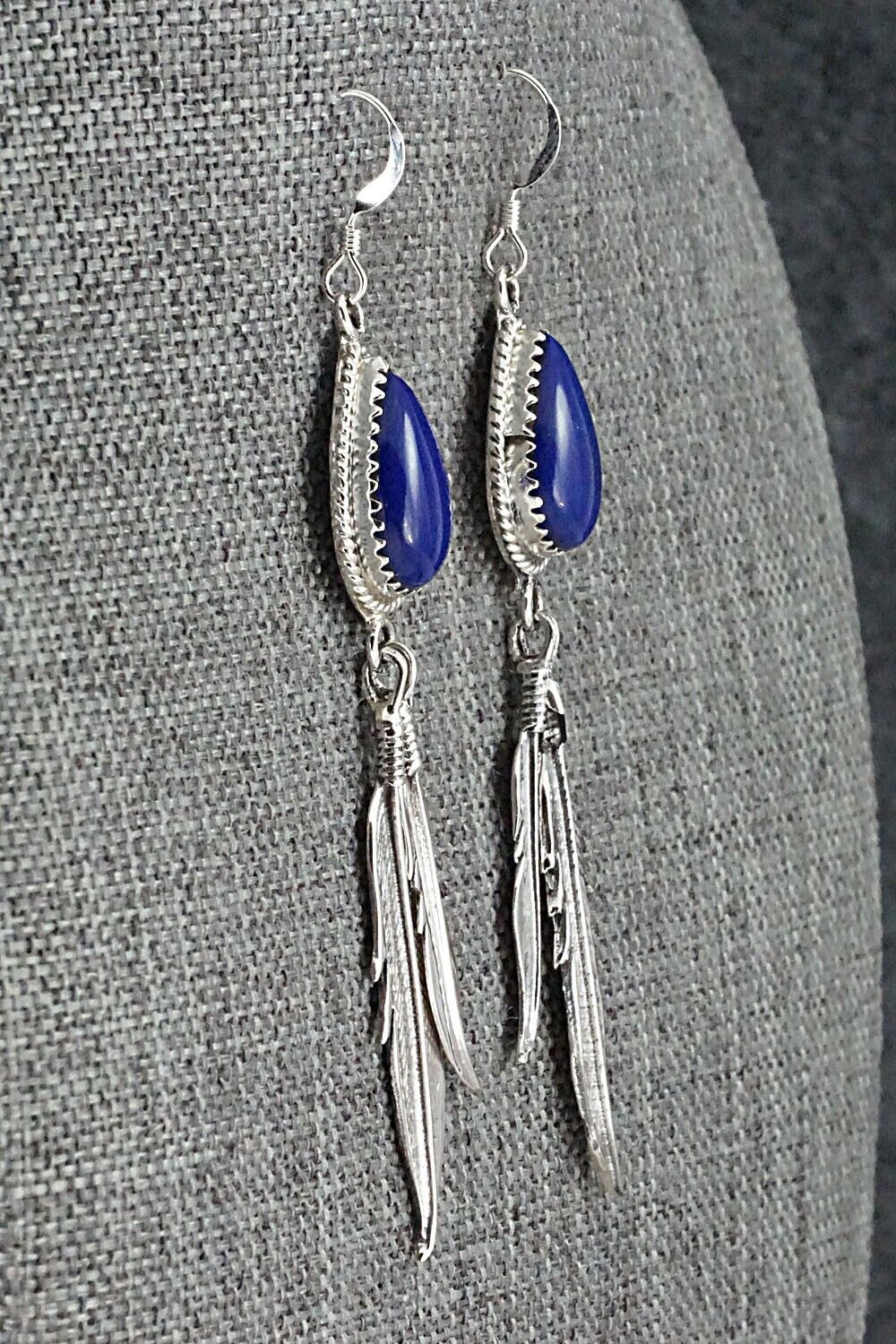 Lapis & Sterling Silver Earrings - Harris Largo