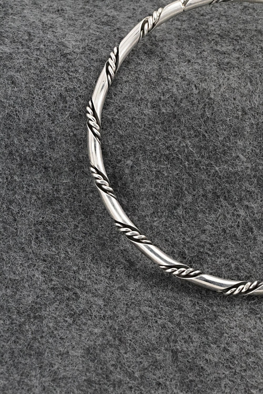 Sterling Silver Bangle Bracelet - Elaine Tahe