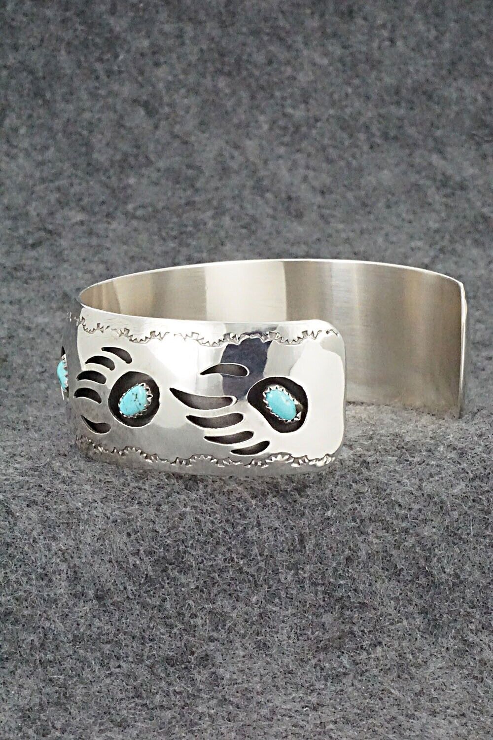 Turquoise & Sterling Silver Bracelet - Pearlene Spencer