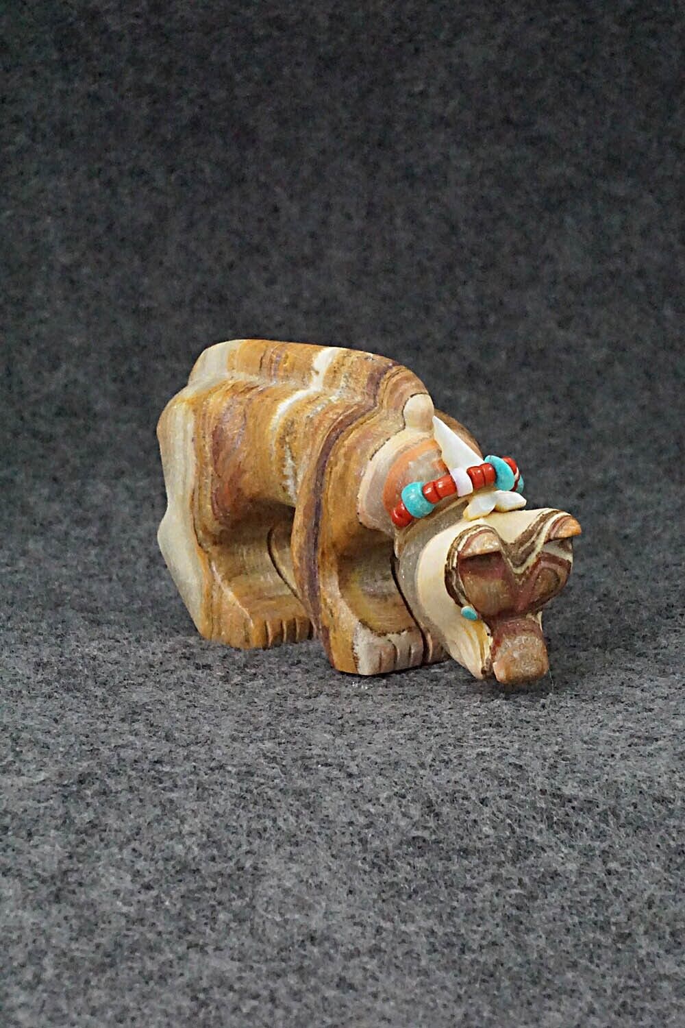 Mountain Lion Zuni Fetish Carving - Douglas Martza