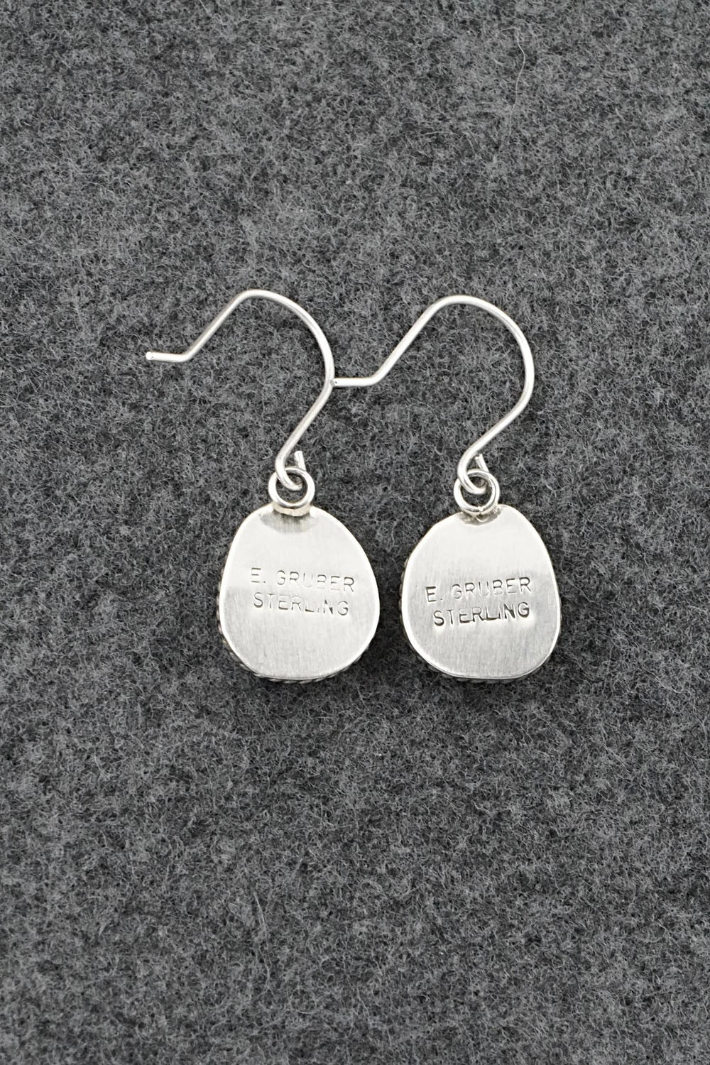 Turquoise & Sterling Silver Earrings - Eugene Gruber
