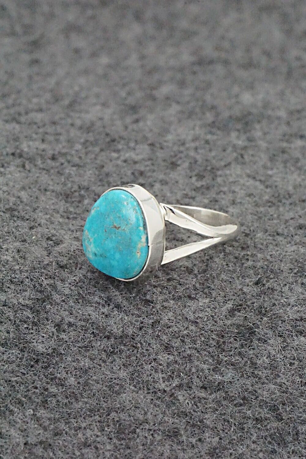 Turquoise & Sterling Silver Ring - Theresa Smith - Size 5.5