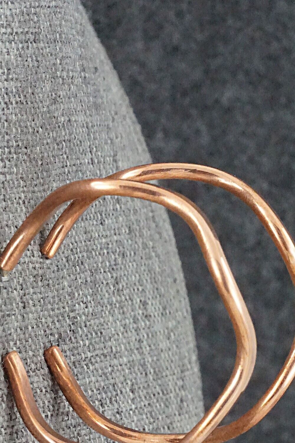 Copper Hoop Earrings - Elaine Tahe