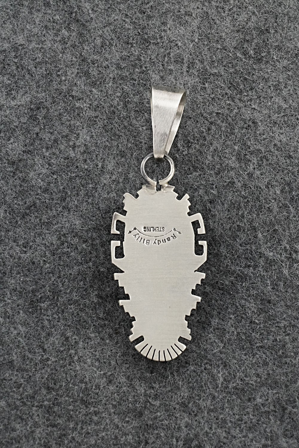Turquoise & Sterling Silver Pendant - Randy Billy