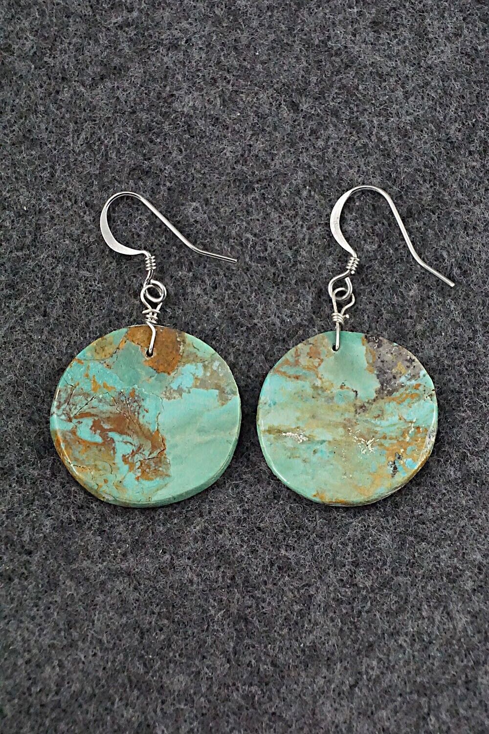 Turquoise & Sterling Silver Earrings - Joe Garcia
