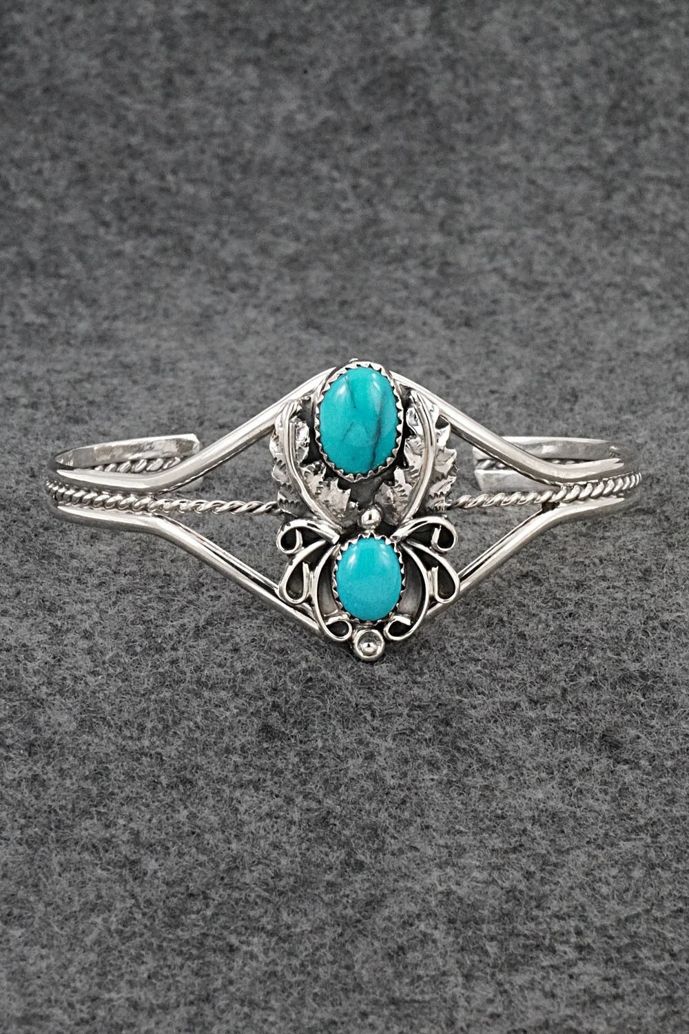 Turquoise & Sterling Silver Bracelet - Harry B. Yazzie