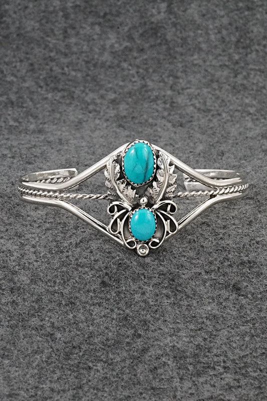 Turquoise & Sterling Silver Bracelet - Harry B. Yazzie