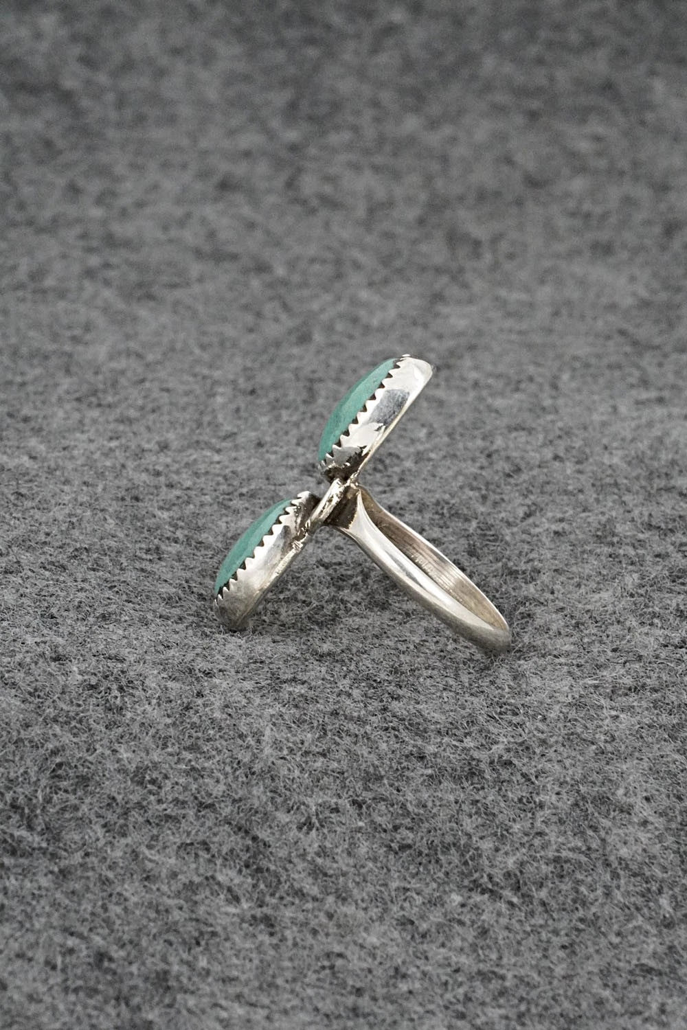 Turquoise & Sterling Silver Ring - Priscilla Reeder - Size 7