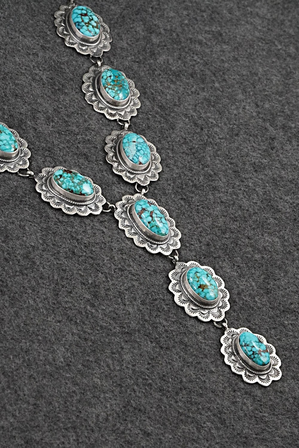 Turquoise & Sterling Silver Necklace and Earrings Set - Bob Becenti