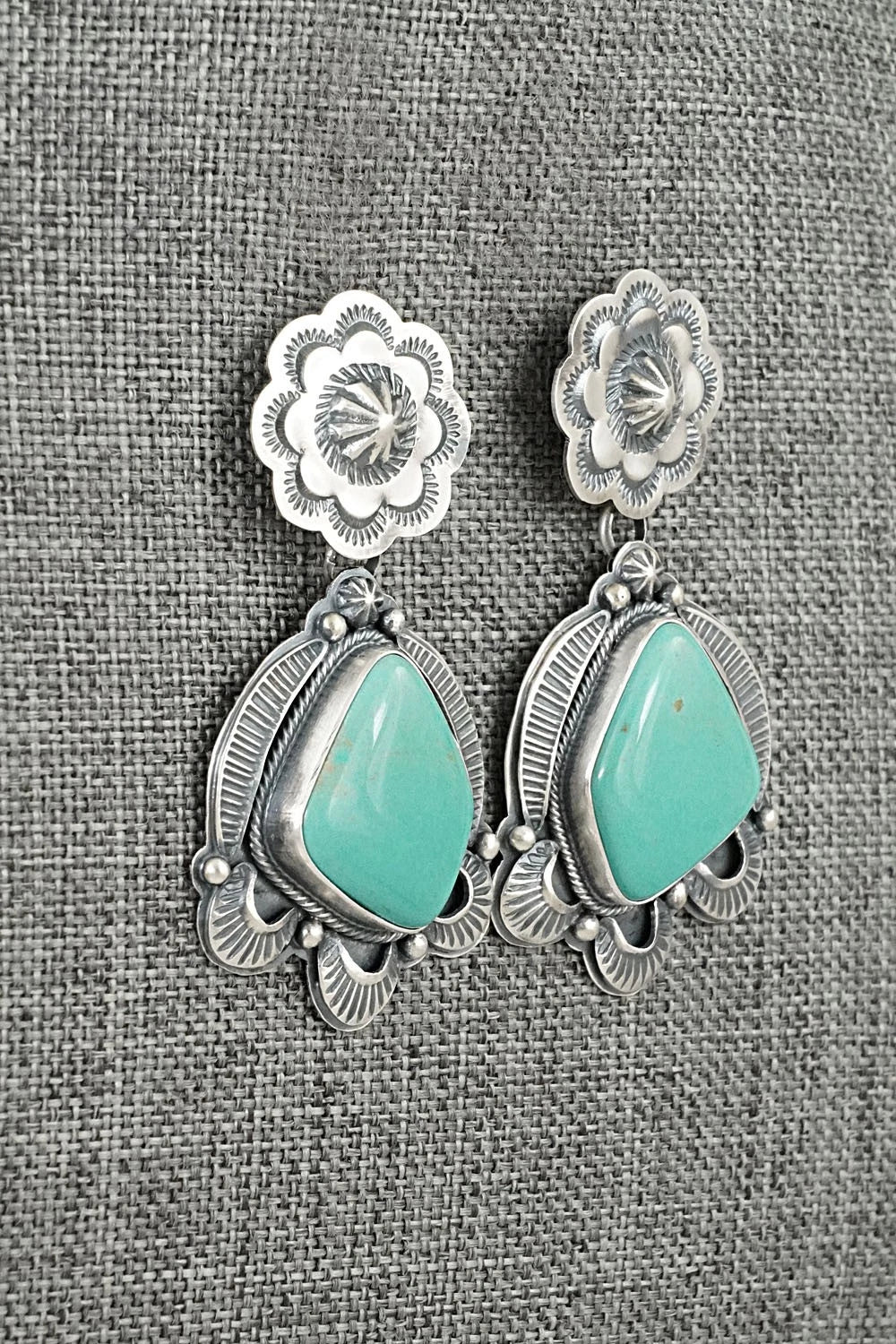 Turquoise & Sterling Silver Earrings - Randy Boyd