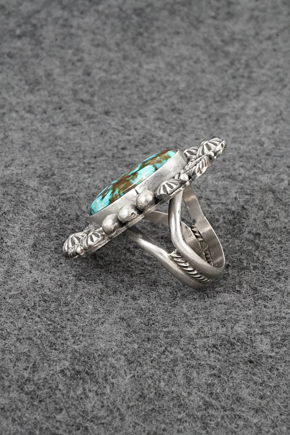 Turquoise & Sterling Silver Ring - Rosita Calladitto - Size 9
