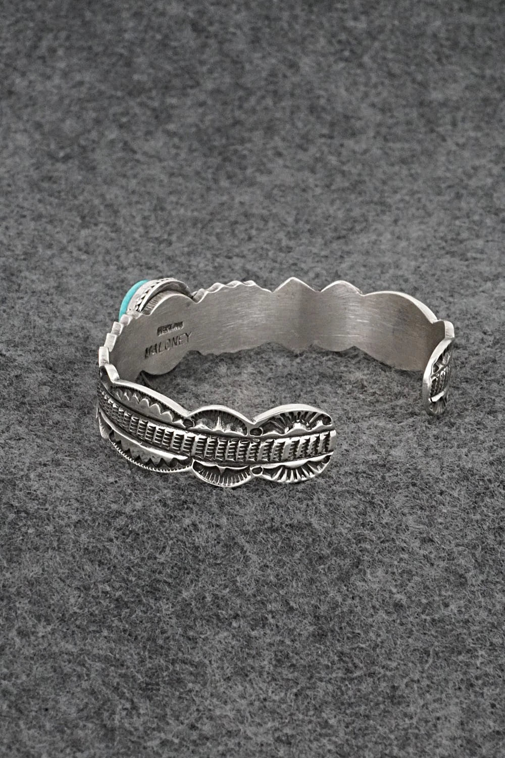 Turquoise & Sterling Silver Bracelet - Leonard Maloney