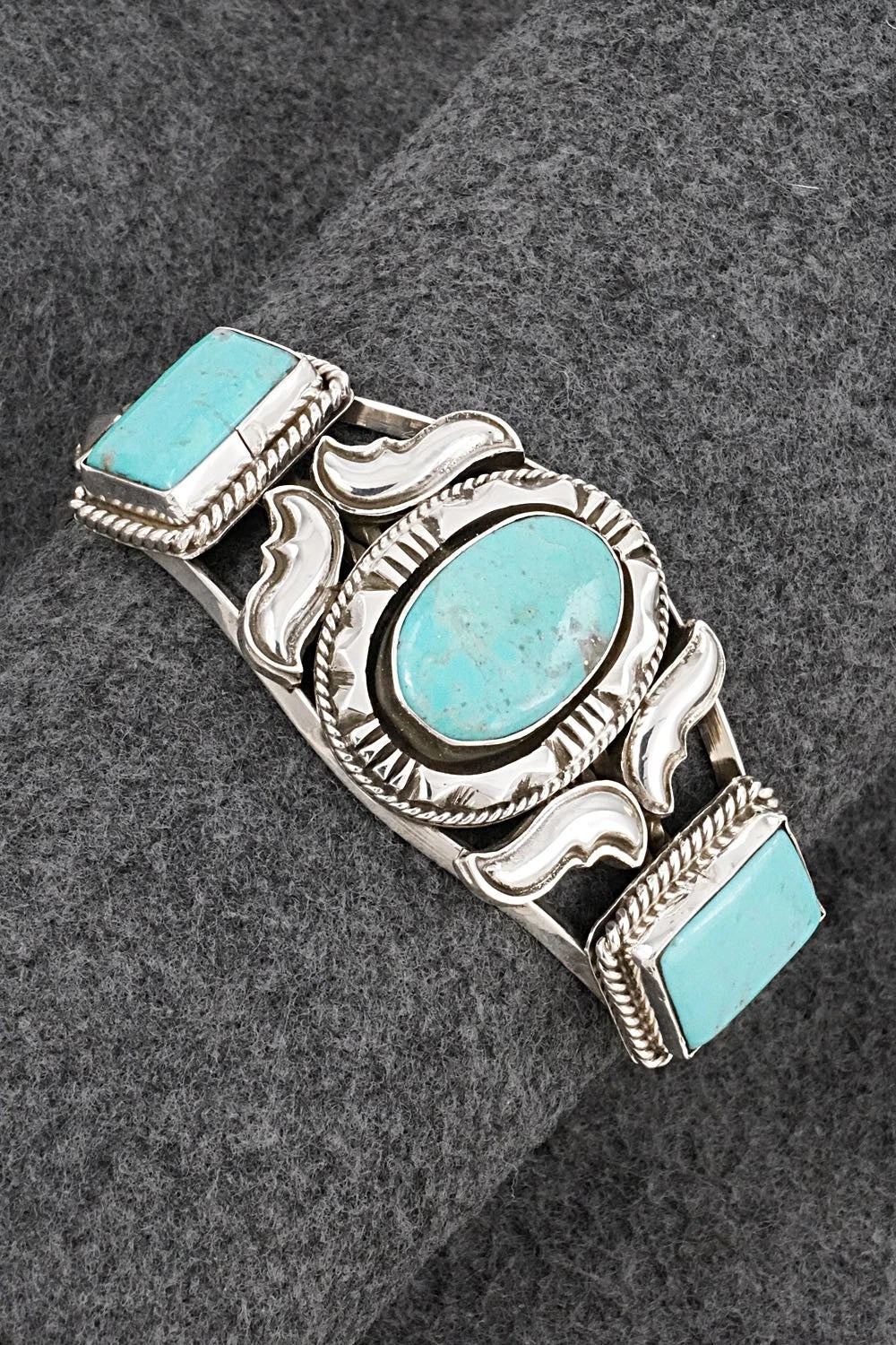Turquoise & Sterling Silver Bracelet - Emerson Delgarito